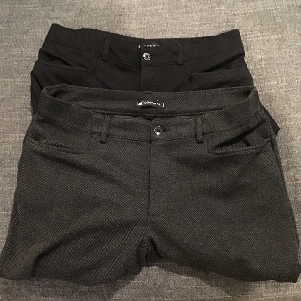 Set of 2 Lee Comfort Fit Pants Size 14